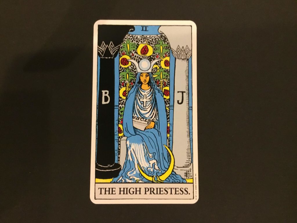 大アルカナ女教皇のカード